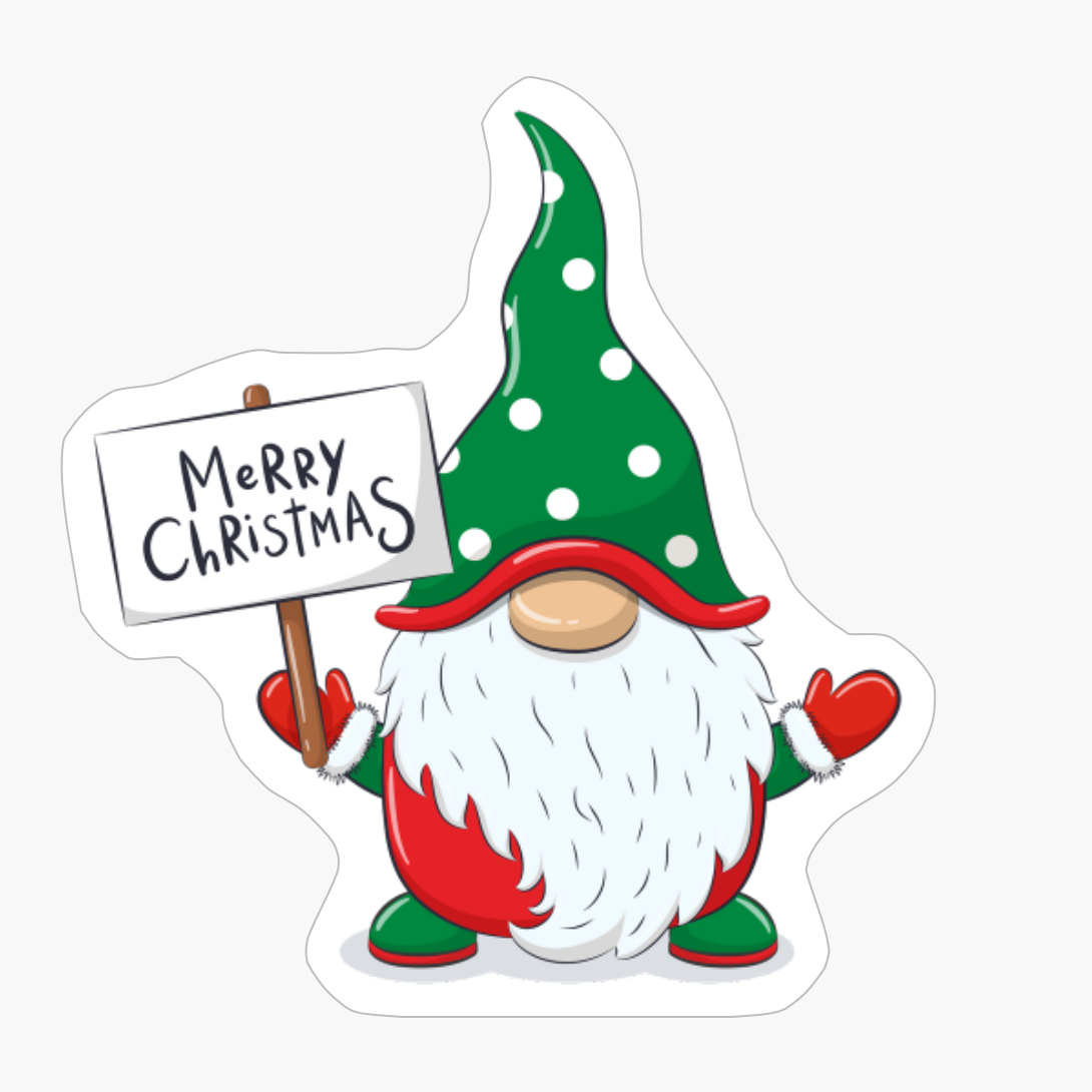 Cute Gnome Celebrating Christmas Holiday - A Funny Xmas Gift For Everybody!