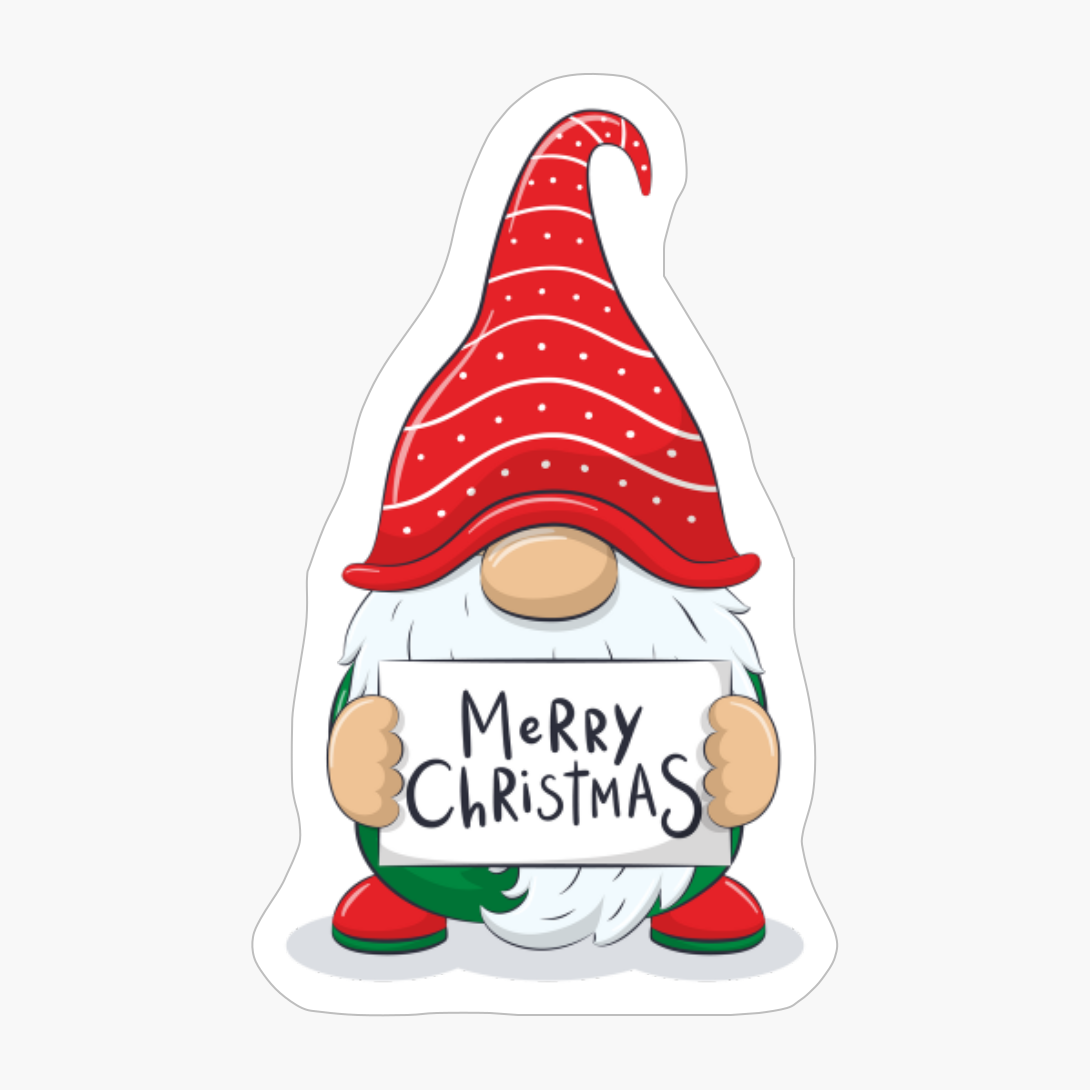 Cute Gnome Celebrating Christmas Holiday - A Funny Xmas Gift For Everybody!