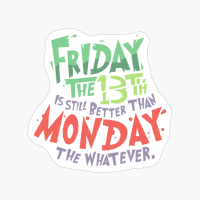 Friday The 13th Design Letters