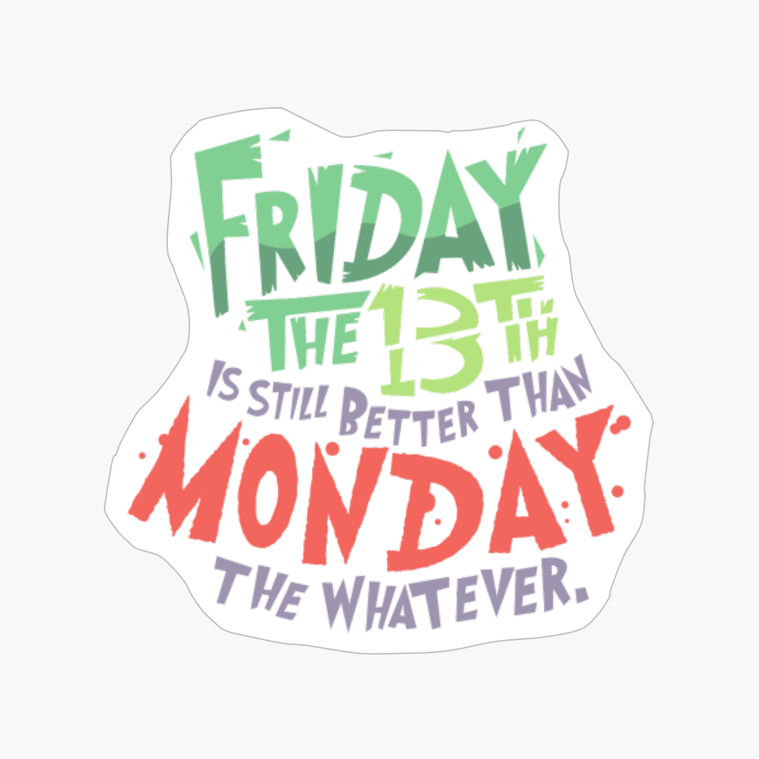 Friday The 13th Design Letters