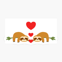 Sloths In Love, Valentins Day, Sloth Love