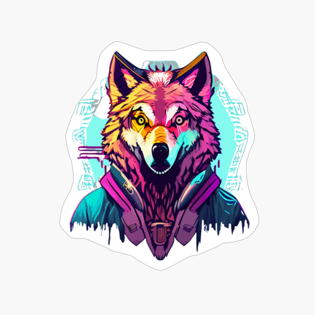 Cyberpunk Wolf