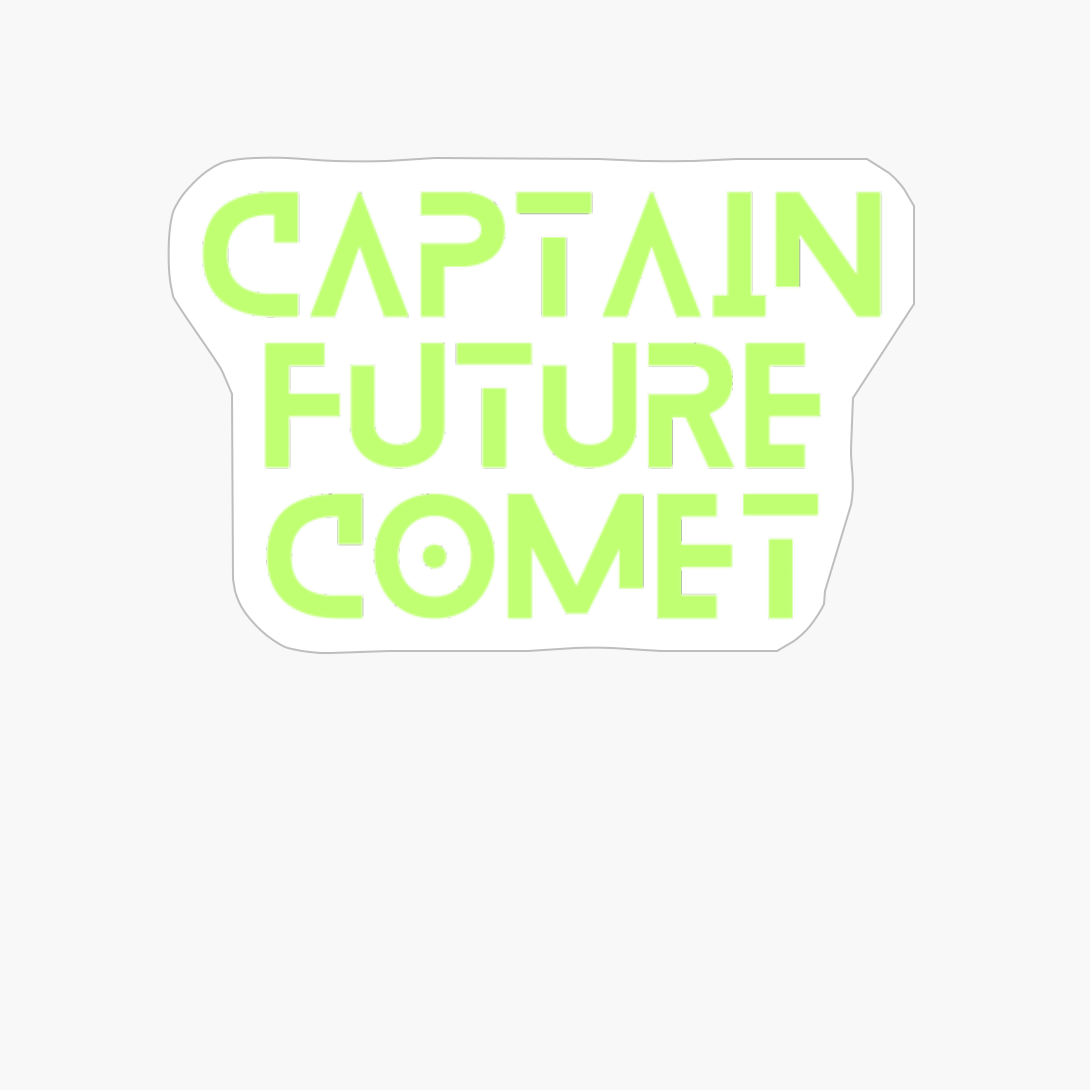 Captain Future Comet Typography