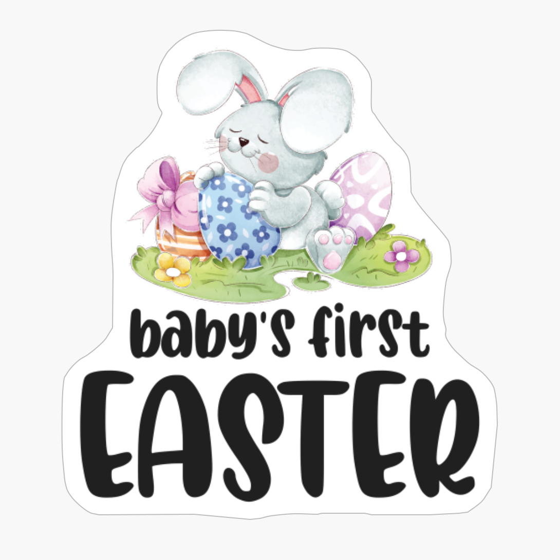 Bunny And Eggs Baby's First Easter