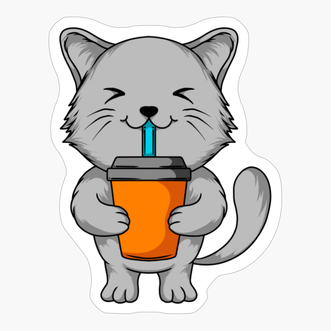 Kawaii Cat Bubble Tea