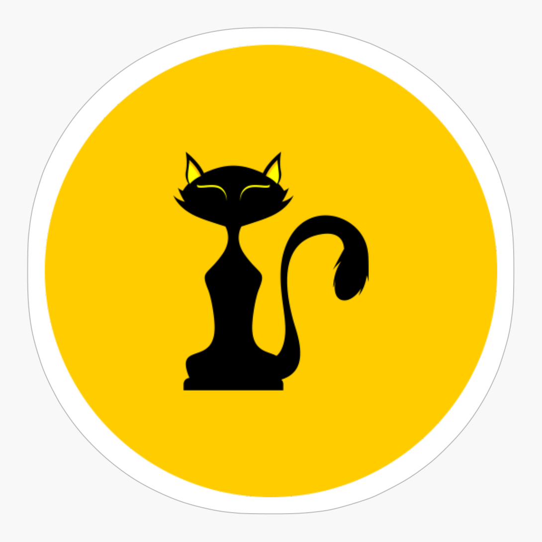 Black Kittie And Full Moon