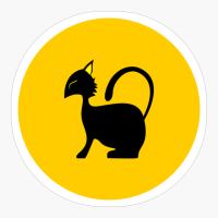 Black Kittie And Full Moon