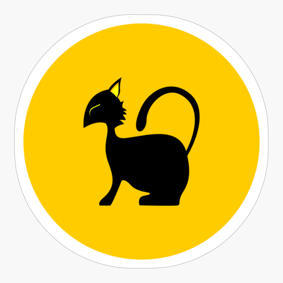 Black Kittie And Full Moon