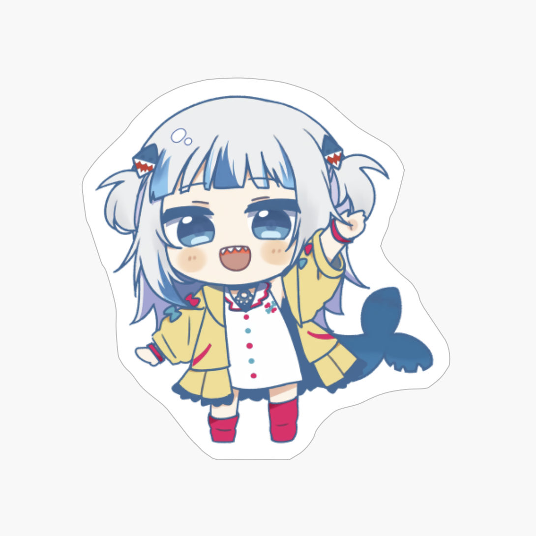 Gawr Gura Chibi Waving Hololive