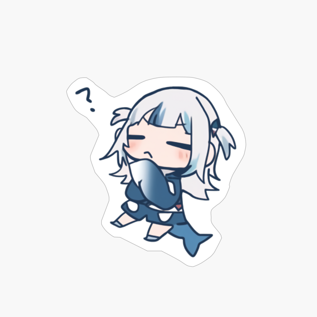 Gawr Gura Questioning Chibi Hololive