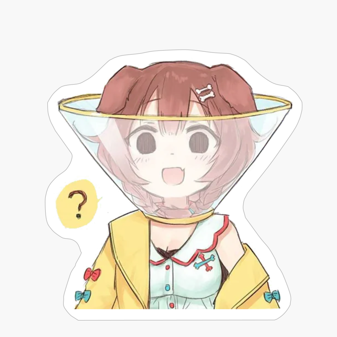 Inugami Korone With Dog Collar