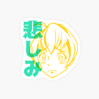 ANIME GIRL CRYING Sad Vintage Streetwear Hip Hop Harajuku