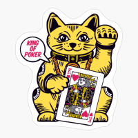 Lucky Cat King Poker Card Maneki-neko