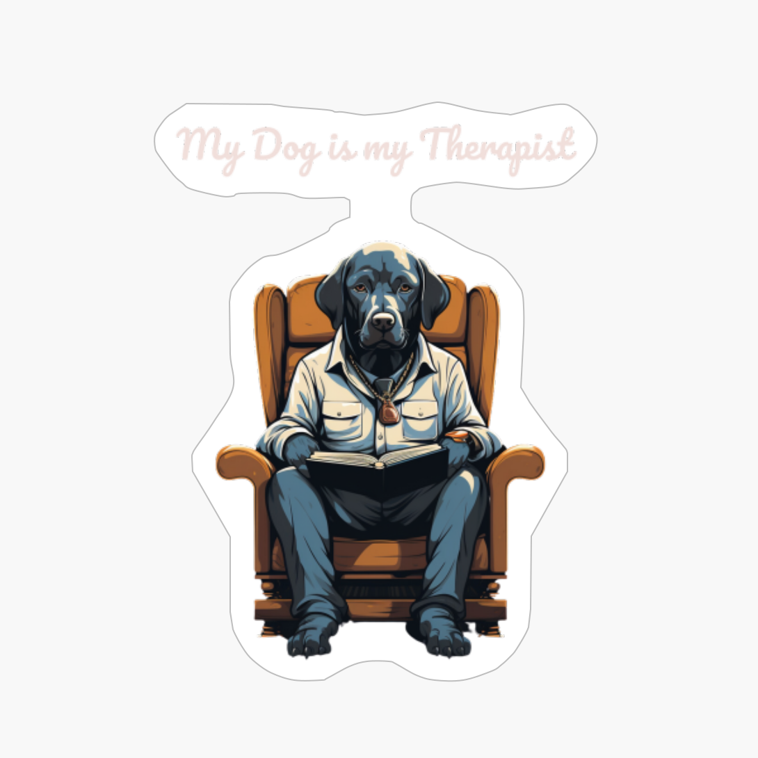 Black Labrador: "My Dog Is My Therapist"