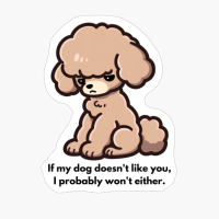 Poodle: "If My Dog Doesnt Like You, I Probably Wont Either."