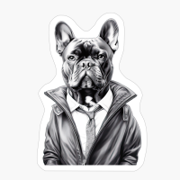 Coolest French Bulldog In B/W