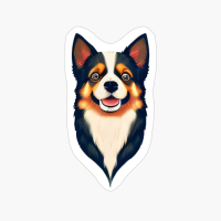 Happy Dog Portrait For Dog Lovers