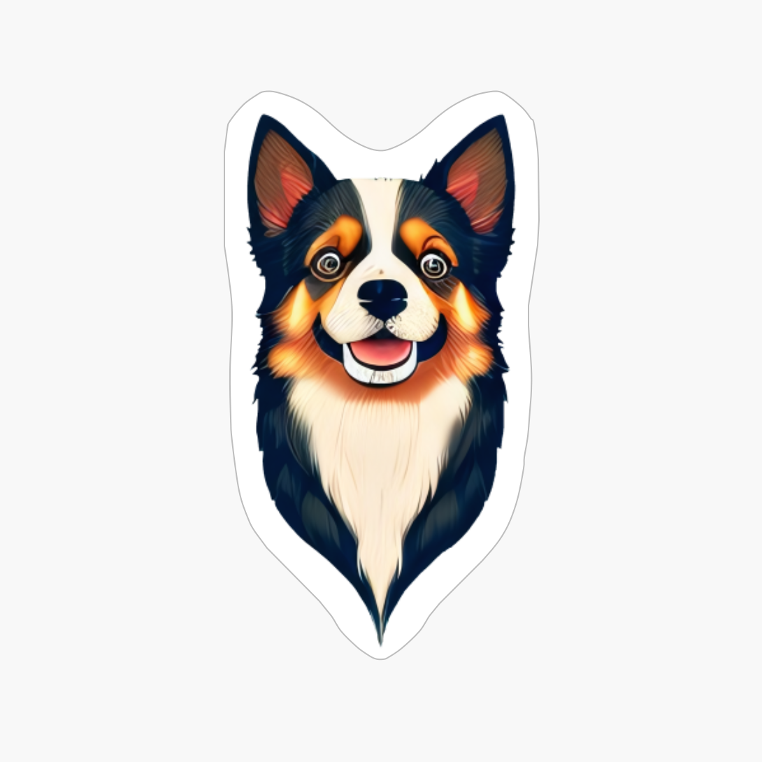 Happy Dog Portrait For Dog Lovers