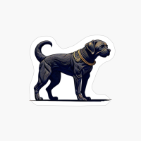 Black Dog With Cool Collar