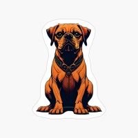 Brown Adult Dog Sitting Down, Dog Lovers