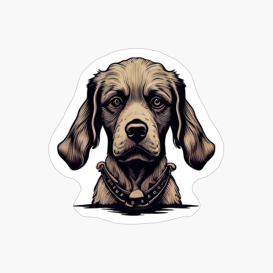 Brown Dog Head Portrait, Dog Lovers