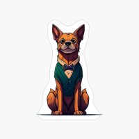 Cute Dog In Bow Tie And Suit, Dog Lovers