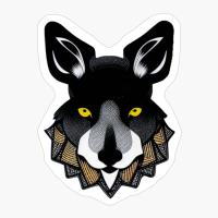 Abstract Wolf In Tatoo Tribal Style, Wild Wolf Head