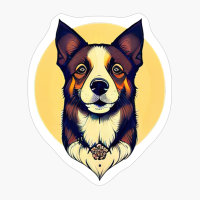 Adult Dog Portrait, 2d Drawing Dog Lovers, Dog Mom, Dog Dad