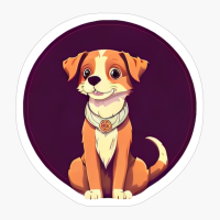 Cute And Adorable Puppy With Collar Dog Lovers, Dog Mom, Dog Dad