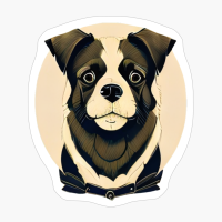 Curious Adult Dog Portrait Dog Lovers, Dog Mom, Dog Dad