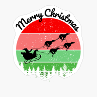 Santas Sleigh Pulled By Greyhounds