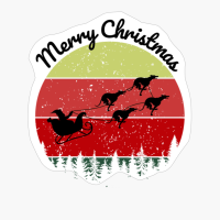 Santas Sleigh Pulled By Greyhounds