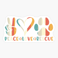 Peace Love Rescue Dog
