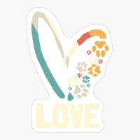 Love Heart Dog Paws