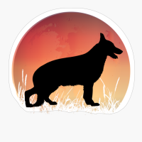 Dog Sunset Background (5)