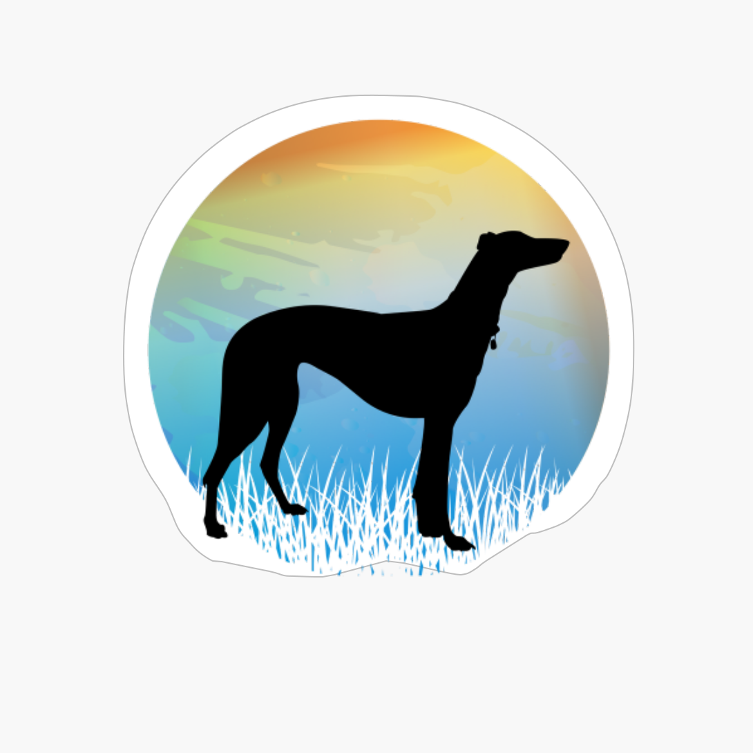 Dog Sunset Background (9)