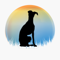 Dog Sunset Background (3)