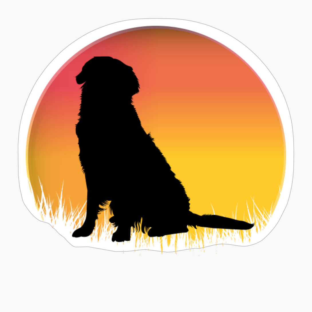 Dog Sunset Background (2)