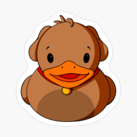 Brown Dog Rubber Duck