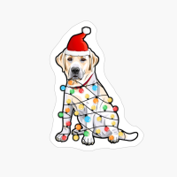 Funny Christmas Tree Light Bulb Labrador Retriever