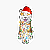 Funny Christmas Tree Light Bulb Shiba Inu