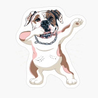 Dabbing American Bulldog