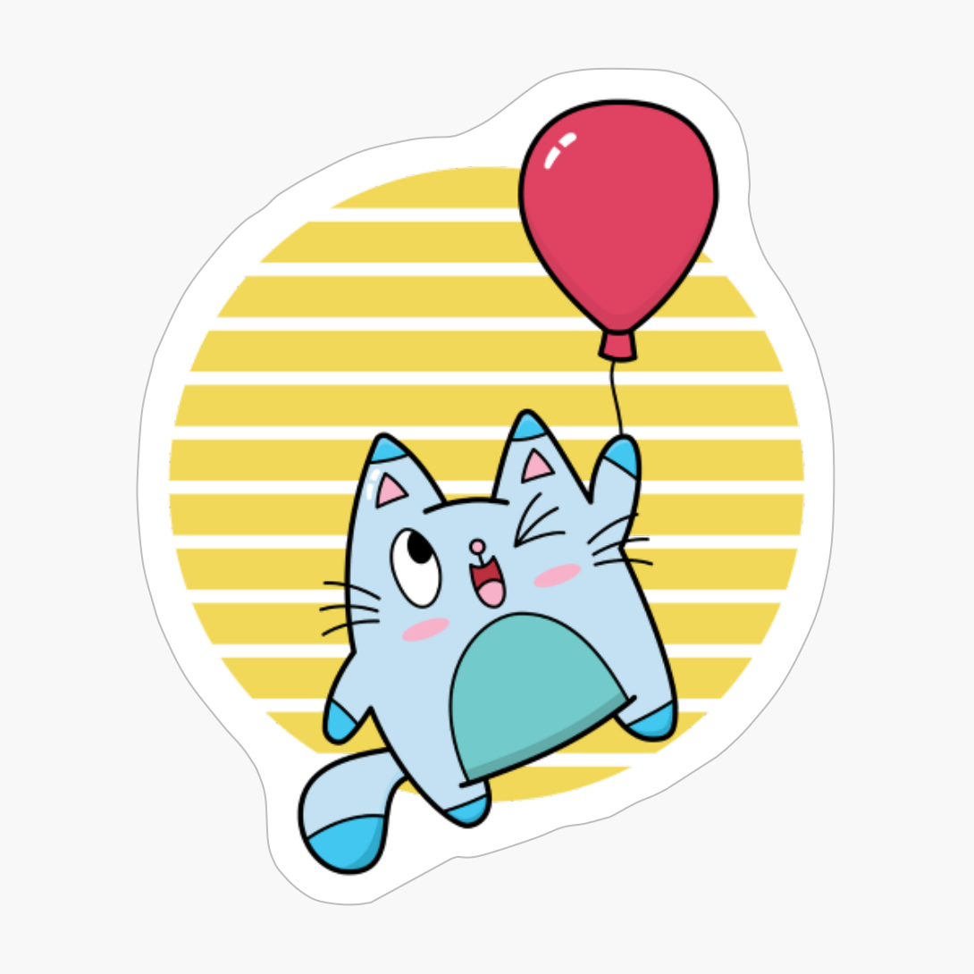 Flying High Kittie Against Sun