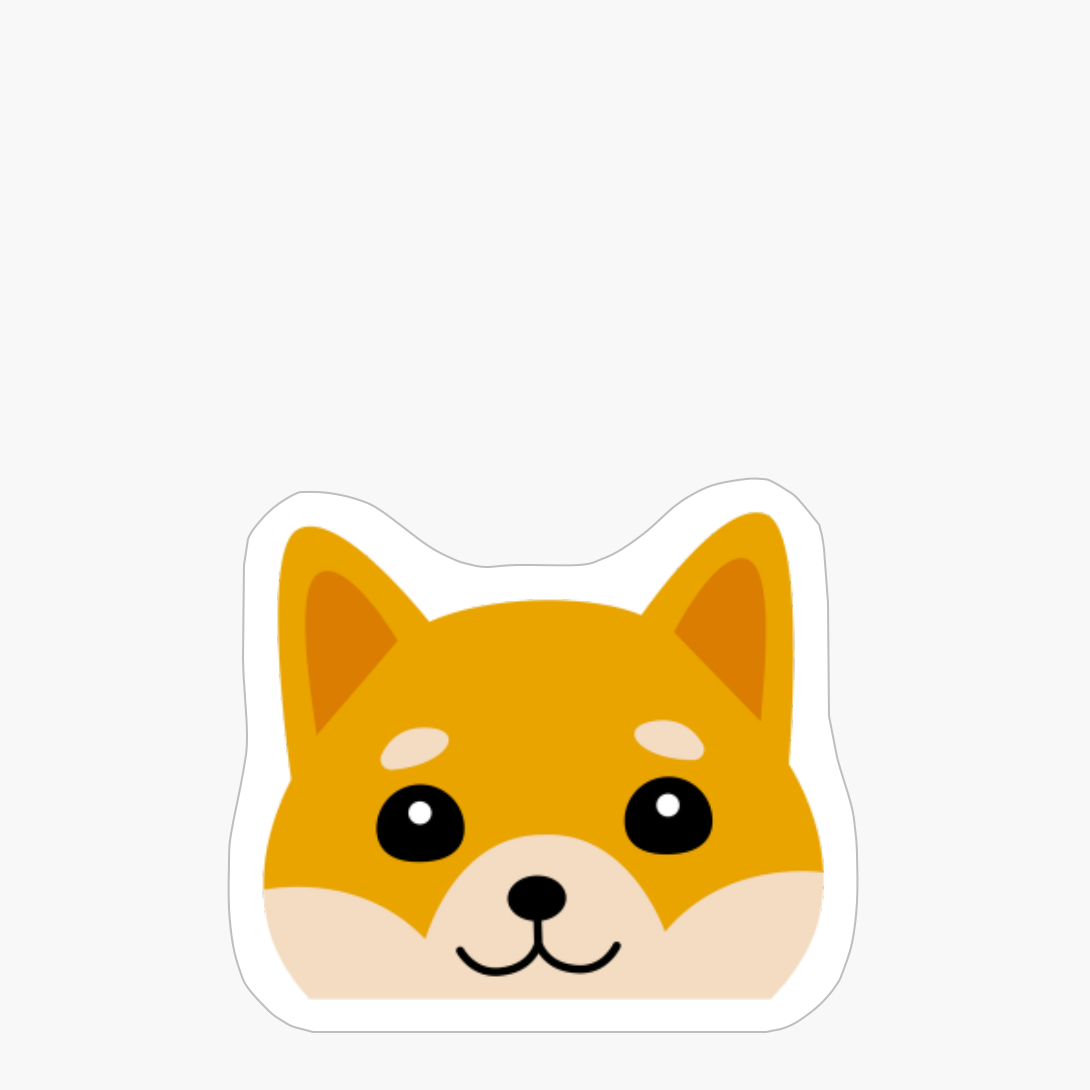 Peeking Corgi Dog - Funny