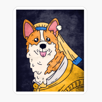 Corgi Art Funny Dog Puppy Lovers