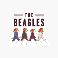 The Beagles Dog Cute Funny Animal Vintage Rock Music Band Lovers