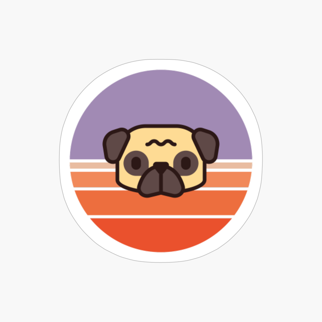 Sunset Walk With My Pug