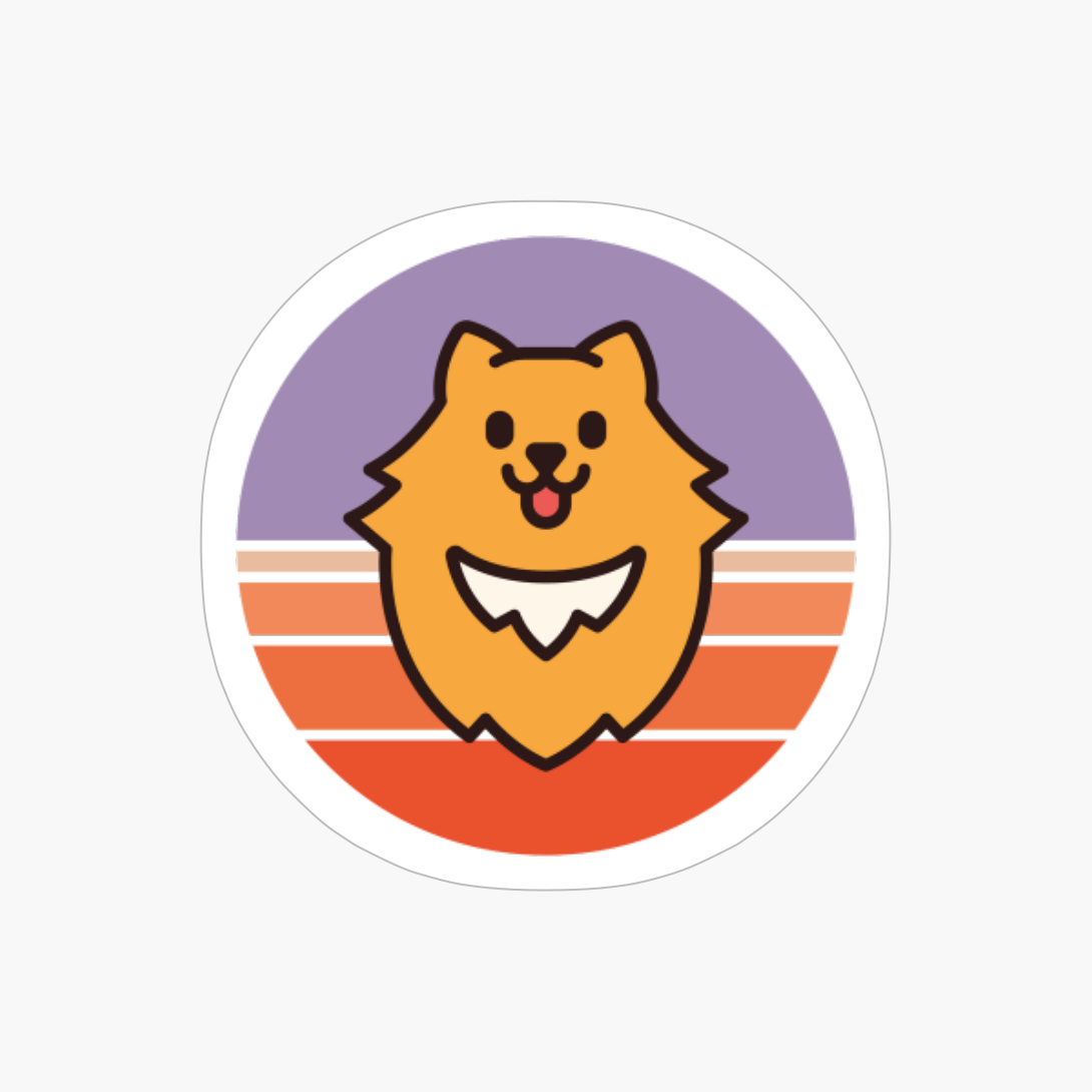 Sunset Walk With My Pomeranian