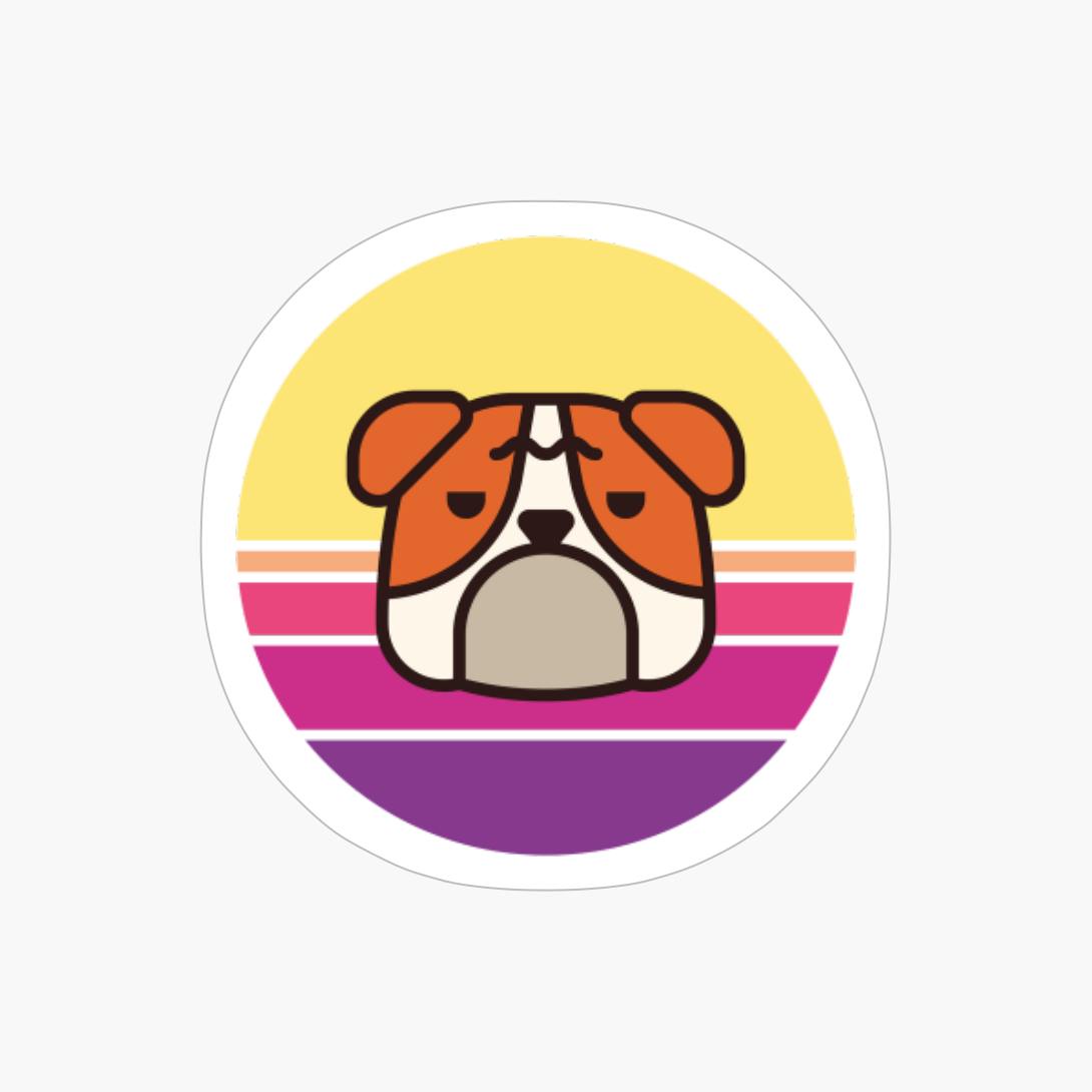 Sunset Walk With My Bulldog