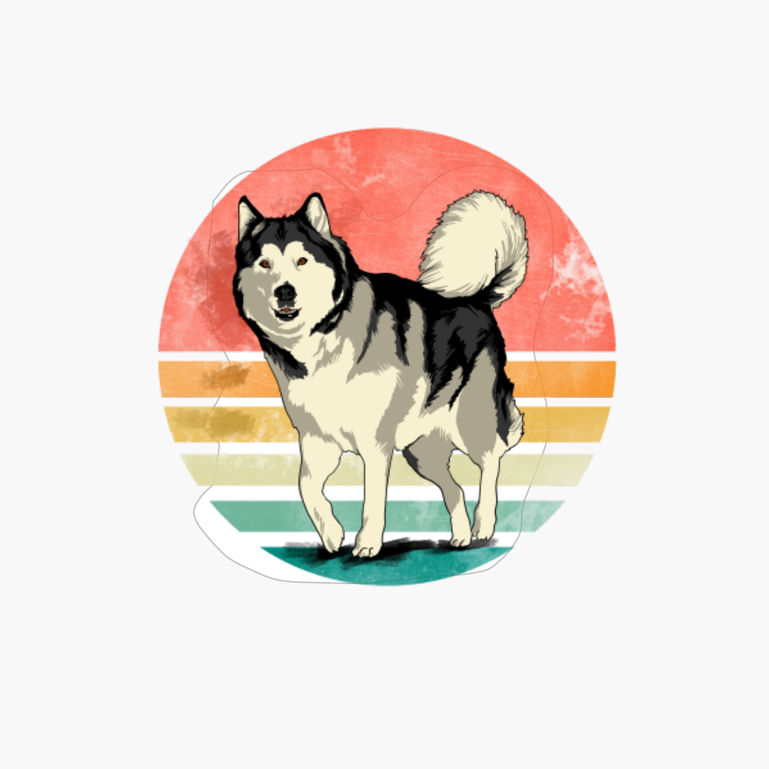 Vintage Siberian Husky Dog